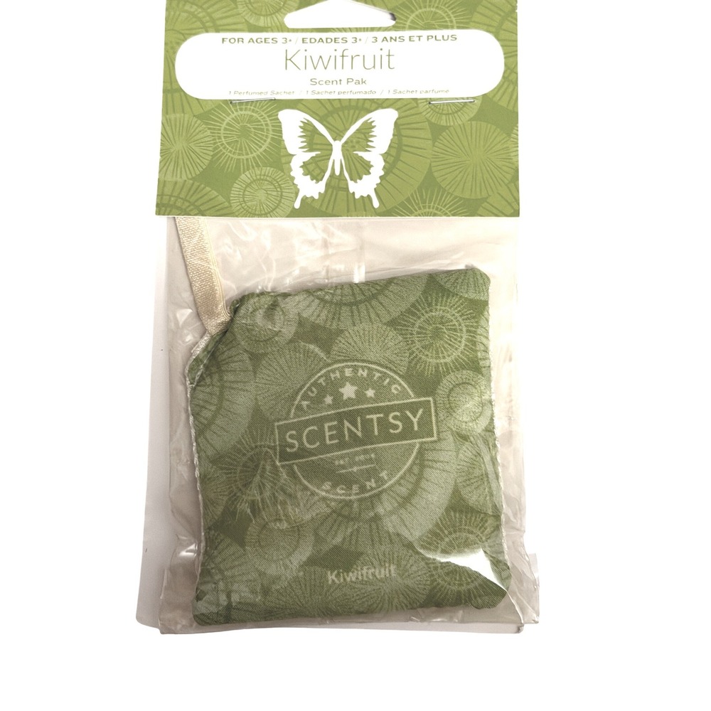 Scentsy Kiwifruit Scent Pak Fabric Sachet Air Freshener New‎ Green 46294